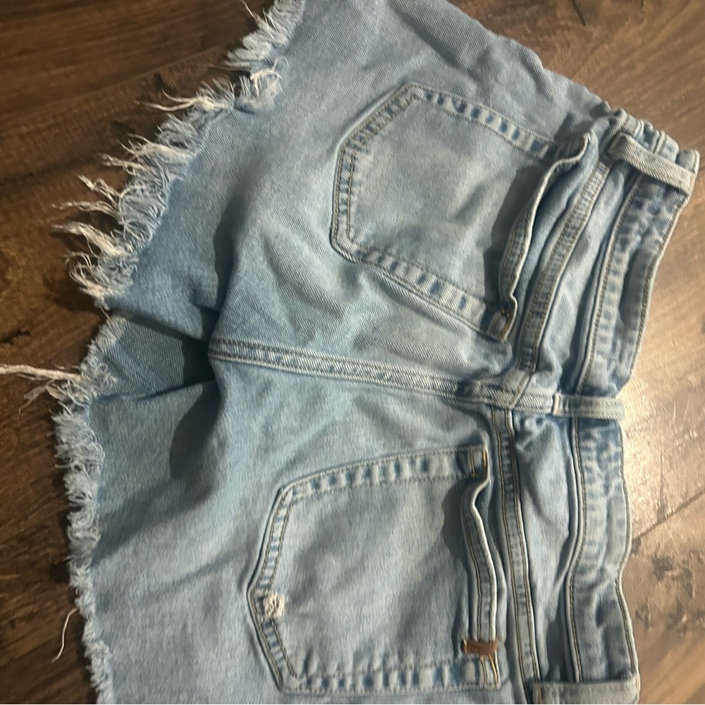 Joe's Jeans Light Blue Frayed Denim Shorts